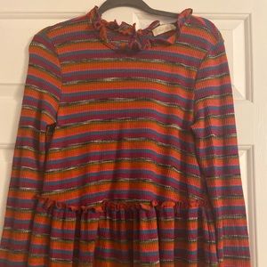 Altar’d State multi-colored peplum turtleneck